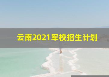 云南2021军校招生计划