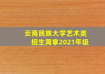 云南民族大学艺术类招生简章2021年级