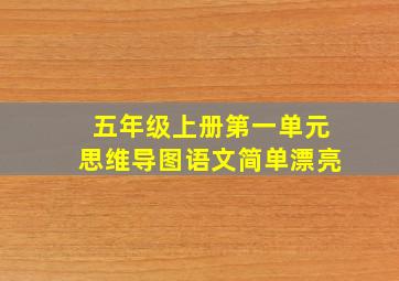 五年级上册第一单元思维导图语文简单漂亮