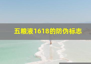 五粮液1618的防伪标志