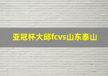 亚冠杯大邱fcvs山东泰山