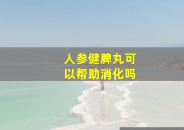 人参健脾丸可以帮助消化吗