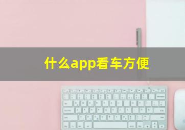 什么app看车方便