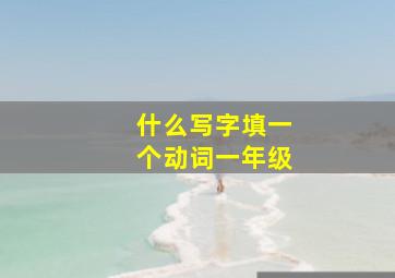 什么写字填一个动词一年级