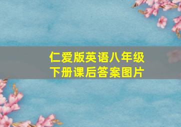 仁爱版英语八年级下册课后答案图片