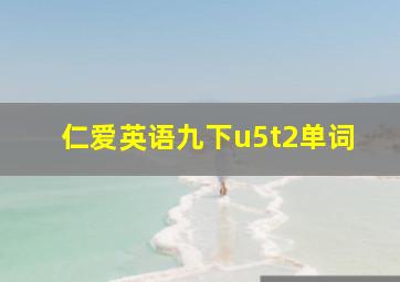 仁爱英语九下u5t2单词