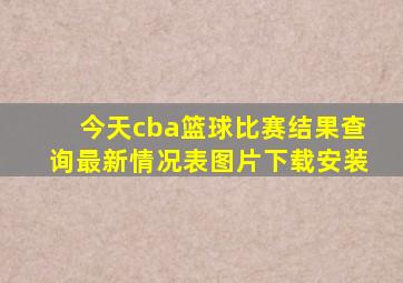 今天cba篮球比赛结果查询最新情况表图片下载安装