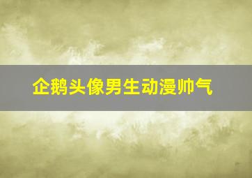 企鹅头像男生动漫帅气