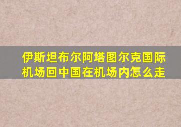 伊斯坦布尔阿塔图尔克国际机场回中国在机场内怎么走