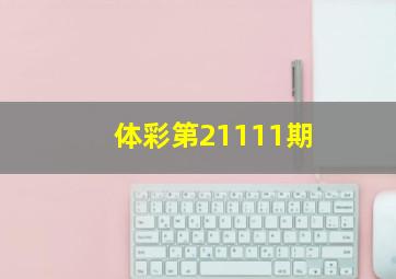 体彩第21111期