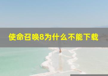 使命召唤8为什么不能下载