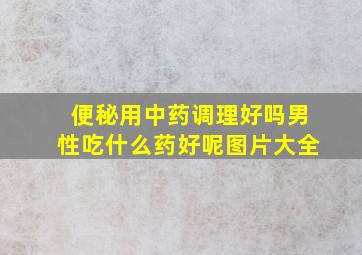 便秘用中药调理好吗男性吃什么药好呢图片大全