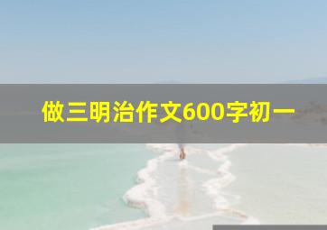 做三明治作文600字初一