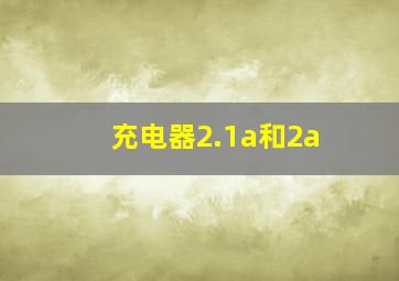 充电器2.1a和2a