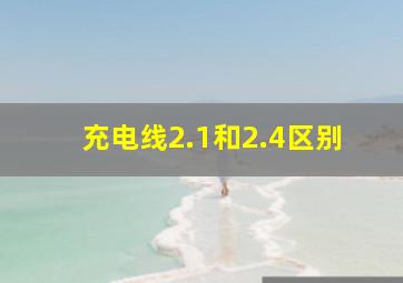 充电线2.1和2.4区别