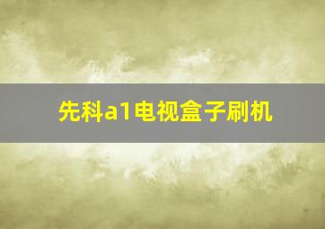 先科a1电视盒子刷机