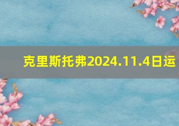 克里斯托弗2024.11.4日运