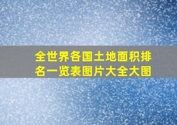 全世界各国土地面积排名一览表图片大全大图