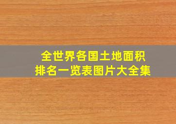 全世界各国土地面积排名一览表图片大全集