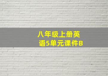 八年级上册英语5单元课件B