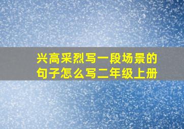 兴高采烈写一段场景的句子怎么写二年级上册