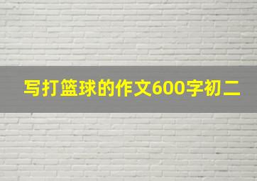 写打篮球的作文600字初二