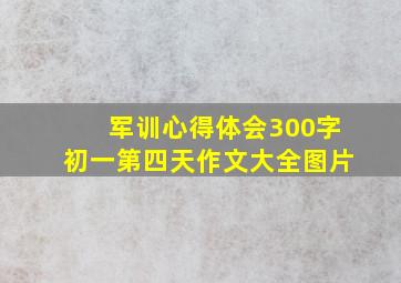 军训心得体会300字初一第四天作文大全图片