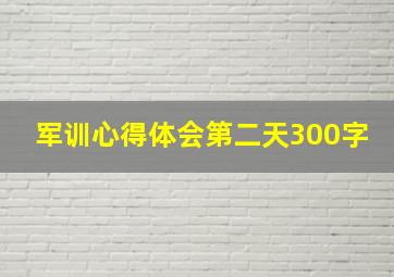 军训心得体会第二天300字