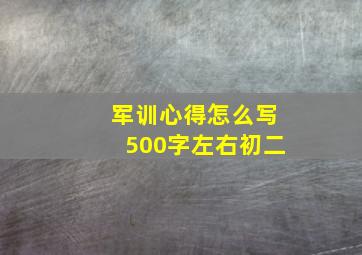 军训心得怎么写500字左右初二