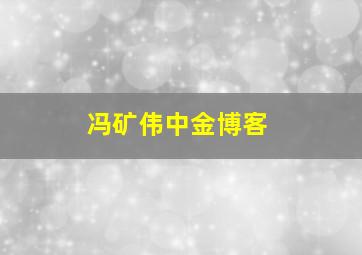 冯矿伟中金博客