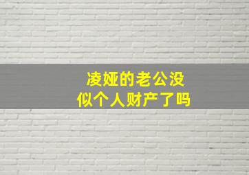 凌娅的老公没似个人财产了吗