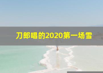 刀郎唱的2020第一场雪