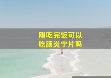 刚吃完饭可以吃肠炎宁片吗