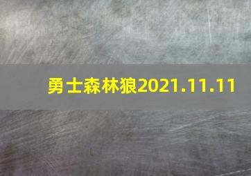 勇士森林狼2021.11.11