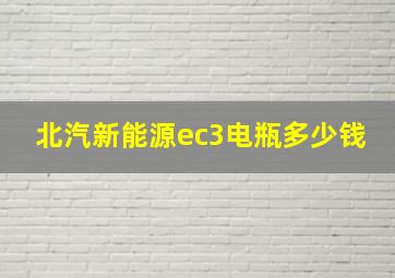 北汽新能源ec3电瓶多少钱