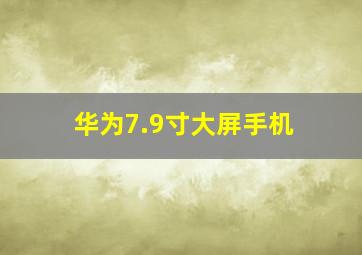 华为7.9寸大屏手机