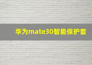 华为mate30智能保护套