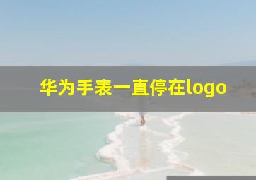 华为手表一直停在logo