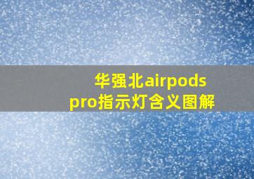 华强北airpodspro指示灯含义图解