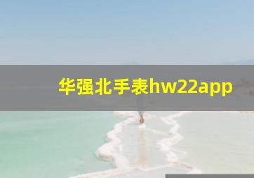 华强北手表hw22app