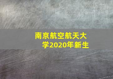 南京航空航天大学2020年新生