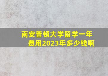 南安普顿大学留学一年费用2023年多少钱啊