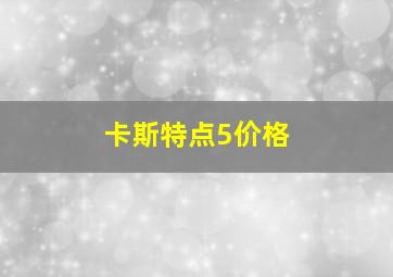 卡斯特点5价格