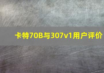 卡特70B与307v1用户评价