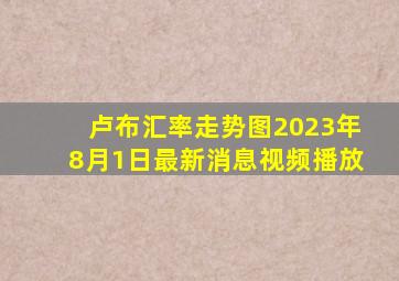 卢布汇率走势图2023年8月1日最新消息视频播放