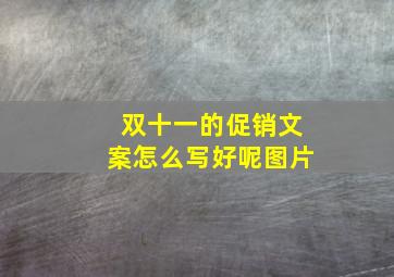 双十一的促销文案怎么写好呢图片