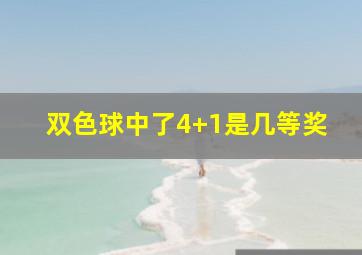 双色球中了4+1是几等奖