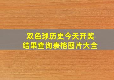 双色球历史今天开奖结果查询表格图片大全