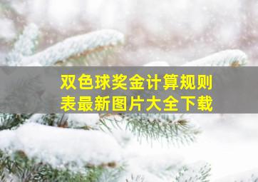 双色球奖金计算规则表最新图片大全下载