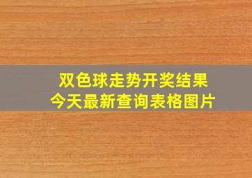 双色球走势开奖结果今天最新查询表格图片